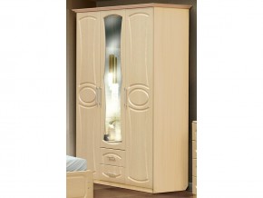 Шкаф 3-х дверный с 2-мя ящиками и зеркалом на 1425 мм в Кусе - kusa.mebel74.com | фото