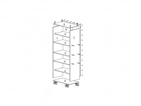 Шкаф 600 для одежды ДМ ТМК Дуб млечный-оранж в Кусе - kusa.mebel74.com | фото 2