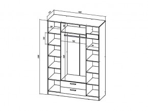 Шкаф четырехстворчатый Коста-Рика в Кусе - kusa.mebel74.com | фото 3