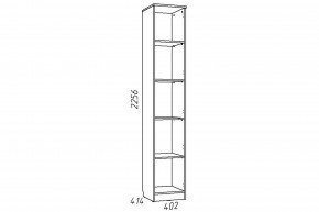 Шкаф для книг Акварель НМ 013.03-01 М Капучино в Кусе - kusa.mebel74.com | фото 2