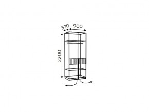 Шкаф двухдверный Моника мод.7 и мод.10.1 в Кусе - kusa.mebel74.com | фото 2