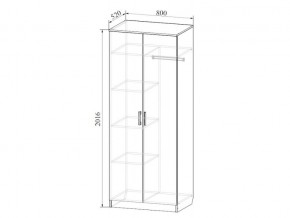 Шкаф двухстворчатый (накладн.) в Кусе - kusa.mebel74.com | фото