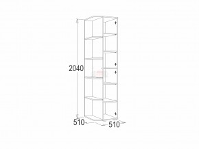 Шкаф крайний Омега 16 в Кусе - kusa.mebel74.com | фото 2