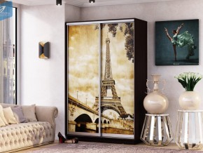 Шкаф-купе двухдверный Лео 1200 фотопечать Париж в Кусе - kusa.mebel74.com | фото 1