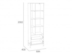 Шкаф Нуар НМ 011.78 в Кусе - kusa.mebel74.com | фото 2