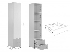 Шкаф однодверный 107.01 Зефир белый в Кусе - kusa.mebel74.com | фото 2