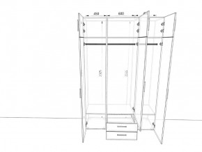 Шкаф распашной 1500А Антрацит в Кусе - kusa.mebel74.com | фото 2