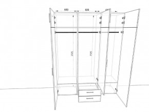 Шкаф распашной 1800А Антрацит в Кусе - kusa.mebel74.com | фото 2