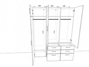 Шкаф распашной 1800К Антрацит в Кусе - kusa.mebel74.com | фото 2