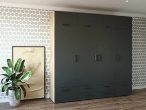 Шкаф распашной 2400К Антрацит в Кусе - kusa.mebel74.com | фото 1