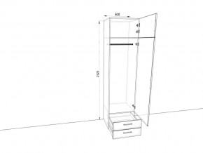 Шкаф распашной Ш639ЯМК Антрацит в Кусе - kusa.mebel74.com | фото 2