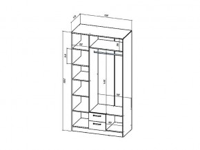 Шкаф трехстворчатый Коста-Рика в Кусе - kusa.mebel74.com | фото 2