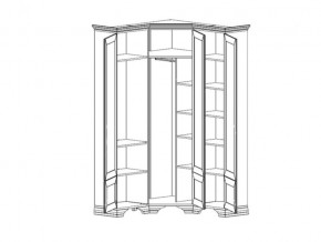 Шкаф угловой S320-SZFN5D Кентаки Белый в Кусе - kusa.mebel74.com | фото 2