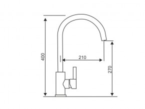 Смеситель Logic LM2102 Stainless Steel в Кусе - kusa.mebel74.com | фото 2