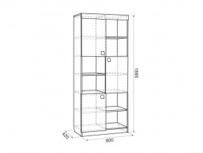 Стеллаж Форсаж дуб крафт золотой/белый в Кусе - kusa.mebel74.com | фото 2