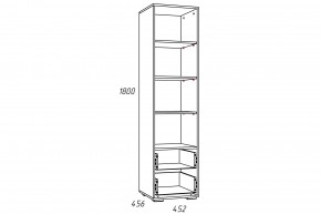 Стеллаж Лилу НМ 041.03 Птички в Кусе - kusa.mebel74.com | фото 2