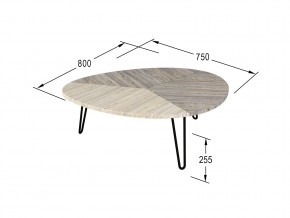 Стол журнальный Эйтон 230 скания натуральная/скания темная в Кусе - kusa.mebel74.com | фото 2