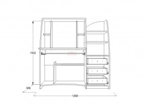 Стол компьютерный СК 1 ясень анкор в Кусе - kusa.mebel74.com | фото 2