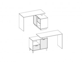 Стол письменный Эго Ст-2 белый глянец на ножках в Кусе - kusa.mebel74.com | фото 2