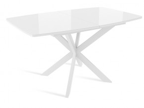 Стол Twist раздвижной раздвижной со стеклом OPTIWHITE в Кусе - kusa.mebel74.com | фото