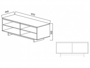 Тумба для ТВА Moderno-1200 Ф6 в Кусе - kusa.mebel74.com | фото 4