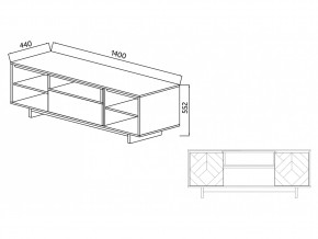 Тумба для ТВА Moderno-1400 Ф2 в Кусе - kusa.mebel74.com | фото 4