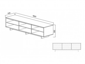 Тумба для ТВА Moderno-1800 Ф1 в Кусе - kusa.mebel74.com | фото 2