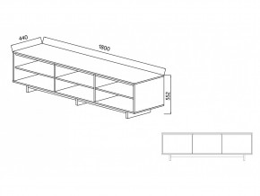 Тумба для ТВА Moderno-1800 Ф6 в Кусе - kusa.mebel74.com | фото 4