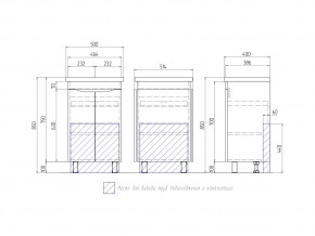 Тумба Grani 500-2-0 Фостер в Кусе - kusa.mebel74.com | фото 4