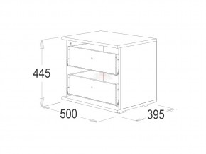 Тумба с 2-мя ящиками Ольга 14 в Кусе - kusa.mebel74.com | фото 2