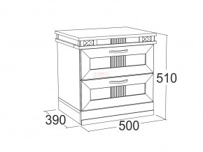 Тумба с 2-мя ящиками Ольга 18 в Кусе - kusa.mebel74.com | фото 2