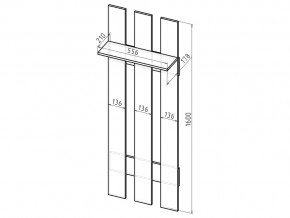 Вешалка в прихожую ВП6 бодега в Кусе - kusa.mebel74.com | фото 2