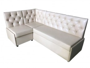 Угловой диван Призма со стяжками белый со спальным местом в Кусе - kusa.mebel74.com | фото