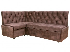 Угловой диван Призма со стяжкми коричневый со спальным местом в Кусе - kusa.mebel74.com | фото