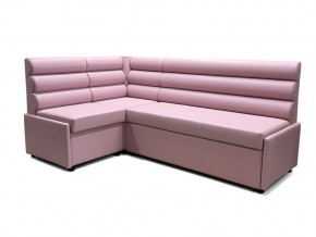 Угловой диван Призма Валики со спальным местом розовый в Кусе - kusa.mebel74.com | фото 1