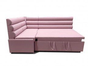 Угловой диван Призма Валики со спальным местом розовый в Кусе - kusa.mebel74.com | фото 3