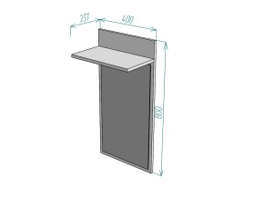 Зеркало Лофт Z9 ширина 400 в Кусе - kusa.mebel74.com | фото 2